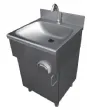 Lave mains inox avec commande fmorale sur placard profondeur 400mm