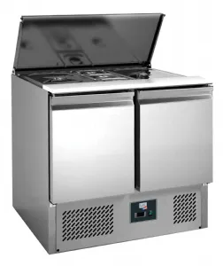 Saladette réfrigérée 2 portes avec capot inox L2G S900STD