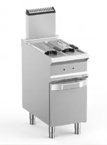 Friteuse professionnelle  gaz 2x7 Litres sur coffre MBM - DOMINA PRO 700 FRG74A2V