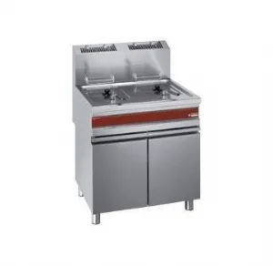 Friteuse professionnelle gaz 2x15 Litres sur placard DIAMOND F15+15G/M