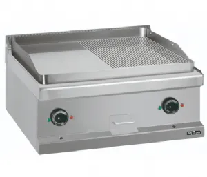 Plancha professionnelle � poser �lectrique lisse et rainur�e 2 zones MBM - MAGISTRA 700 MG7EFT777LRC_PROMO