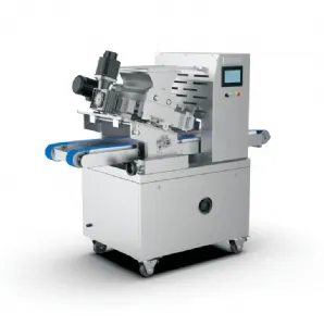Machine Automatique de Découpe et Dépose de Biscuits à Ultrasons MDB106 Machine Automatique de Découpe et Dépose de Biscuits à Ultrasons MDB106