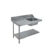 Table d'entre avec bac de plonge 1200x715x850mm