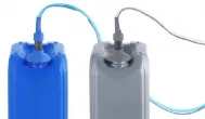 2 cannes daspiration avec sonde de niveau pour produit de lavage et produit de rinage, longueur 425mm