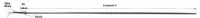Rsistance adaptable sur four  sole TIBILETTI 250W 230V longueur 925mm