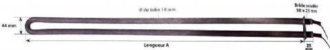 1400W / Long A = 967mm - Cable : 2.5mm² x 2.7m MDB-RESIS35