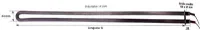 Resistance d'appareil  bue adaptable sur four  sole Bongard 750W 230V Longueur 477mm