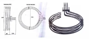 Rsistance circulaire adaptable sur four ventil BATINOX 8000W