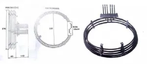 Rsistance circulaire 9000W pour four ventil