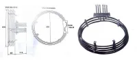 Rsistance circulaire adaptable sur four ventil PAVAILLER TOPAZE 9000W