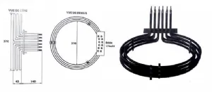 Rsistance circulaire 9450W pour four ventil