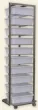 Echelles  bacs pour diviseuse en inox 10 bacs