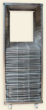 Chariots inox boulangerie pour chambre - PANIMATIC