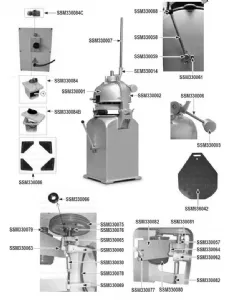 Pi�ces d�tach�es pour diviseuse bouleuse boulangerie