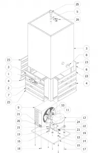 Pièces détachées pour refroidisseur d'eau Pièces détachées pour refroidisseur d'eau