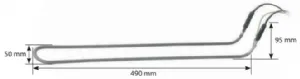 Rsistance pour chambre de pousse 500W 230V longeur 490mm