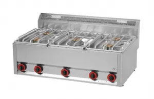 5 br�leurs puissants gaz REDFOX profondeur 600mm - SP 90/5 GLS SP90/5GLS