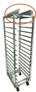 Chariot de cuisson avec accrochage vers le haut 7 niveaux 600x800