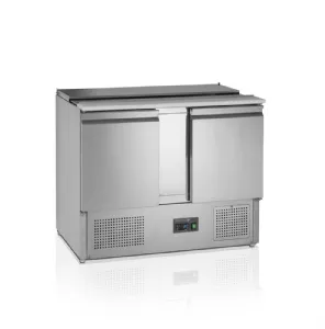 Saladette rfrigre 2 portes avec capot inox en stock