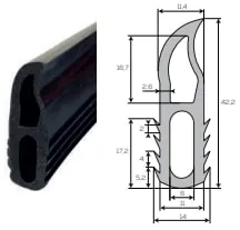 Joint silicone pour porte de four modle SALV3880 Longueur 25m