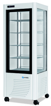Vitrine réfrigérée 4 faces vitrées positive ventilée SCAIOLA Vitrine réfrigérée 4 faces vitrées positive ventilée SCAIOLA