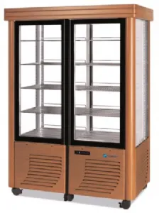 Vitrine réfrigérée 4 faces vitrées négative statique SCAIOLA - 800 BT BAROCCO