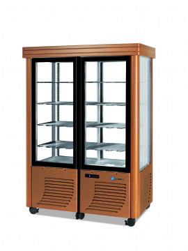 Vitrine réfrigérée 4 faces vitrées positive ventilée SCAIOLA - 800F BAROCCO Vitrine réfrigérée 4 faces vitrées positive ventilée SCAIOLA - 800F BAROCCO