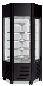 Vitrine réfrigérée 6 faces vitrées positive ventilée SCAIOLA - ERGE