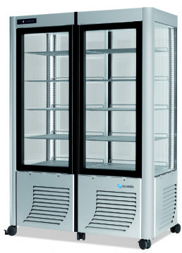 Vitrine réfrigérée 4 faces vitrées positive ventilée SCAIOLA - 800F Vitrine réfrigérée 4 faces vitrées positive ventilée SCAIOLA - 800F