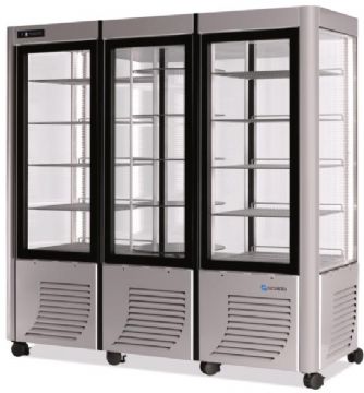Vitrine réfrigérée 4 faces vitrées positive ventilée SCAIOLA Vitrine réfrigérée 4 faces vitrées positive ventilée SCAIOLA