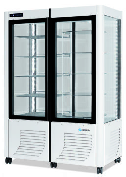 Vitrine réfrigérée 4 faces vitrées positive ventilée SCAIOLA - 800G Vitrine réfrigérée 4 faces vitrées positive ventilée SCAIOLA - 800G