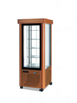 Vitrine réfrigérée 4 faces vitrées positive ventilée SCAIOLA Vitrine réfrigérée 4 faces vitrées positive ventilée SCAIOLA