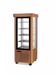 Vitrine réfrigérée 4 faces vitrées positive ventilée SCAIOLA - 400F BAROCCO