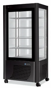 Vitrine réfrigérée 4 faces vitrées positive ventilée SCAIOLA - 540F