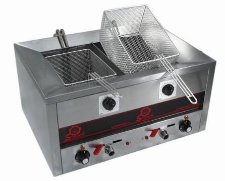 Friteuse professionnelle électrique 2 bacs de 7 L frites surgelés SOFRACA Friteuse professionnelle électrique 2 bacs de 7 L frites surgelés SOFRACA