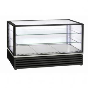 Vitrine réfrigérée de comptoir noire 3 x GN1/1 Vitrine réfrigérée de comptoir noire 3 x GN1/1
