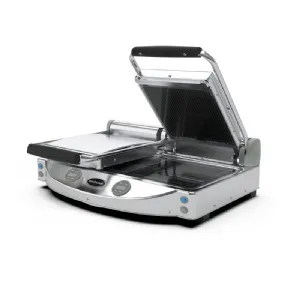 Appareil  panini vitrocramique double dessus rainure  SPIDOCOOK