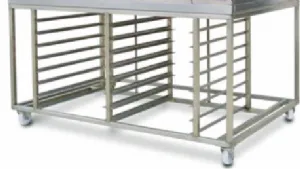 Support avec glissires, sur roulettes, pour 2 four SUPPORT2FOUR-FORNO_246