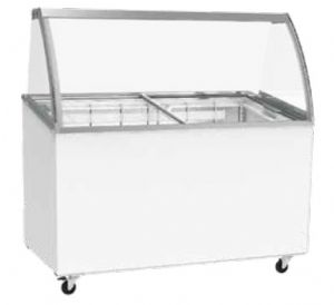 Vitrine réfrigérée à crème glacée 7 bacs Vitrine réfrigérée à crème glacée 7 bacs