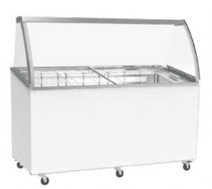 Vitrine réfrigérée à crème glacée 8 bacs Vitrine réfrigérée à crème glacée 8 bacs