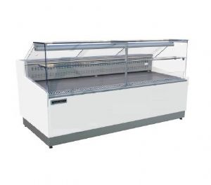 Vitrine rfrigre STUART avec rserve - Longueur 2850mm - STUA29/BLANC