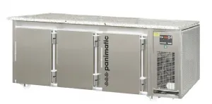 Tour ptisserie inox 400x600 statique et ventil 3 portes avec dessus en granite PANIMATIC