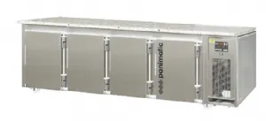 Tour patisserie inox 400x600 statique et ventil 4 portes avec dessus en granite PANIMATIC