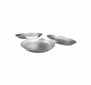 Moules � g�teaux en aluminium rond � bord �vas� en lot