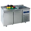 Table rfrigre avec vier 2 portes profondeur 700 MASTRO
